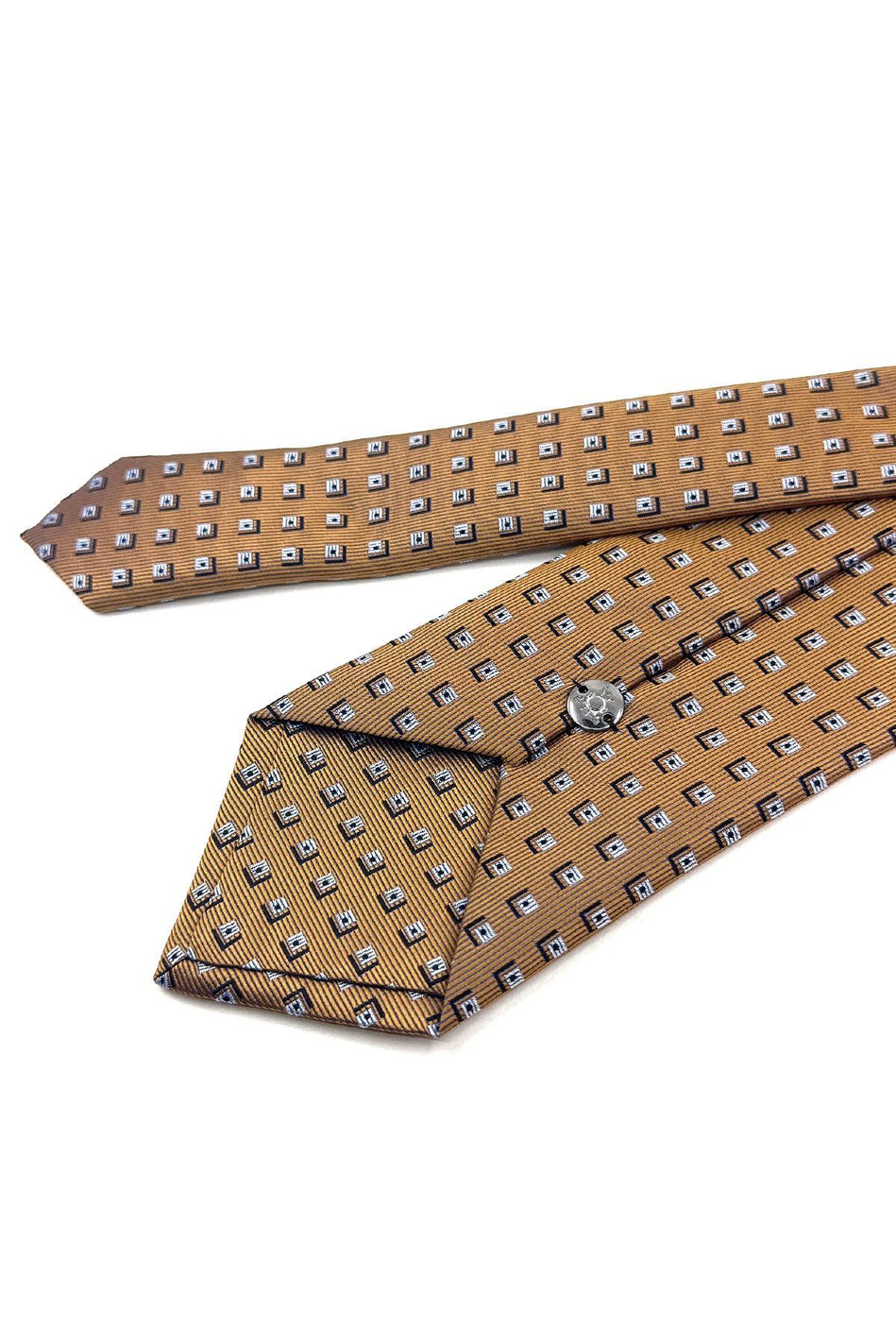 Sarı Küçük Desen Mendilli Klasik Kravat KK11849