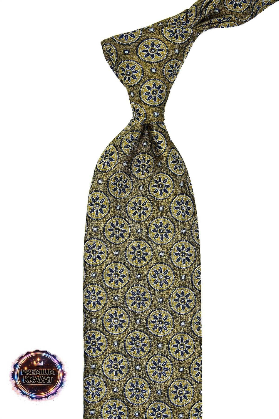 Sarı Motif Kravat