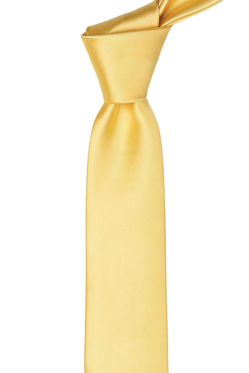 Sarı Saten Slim Kravat SK5321