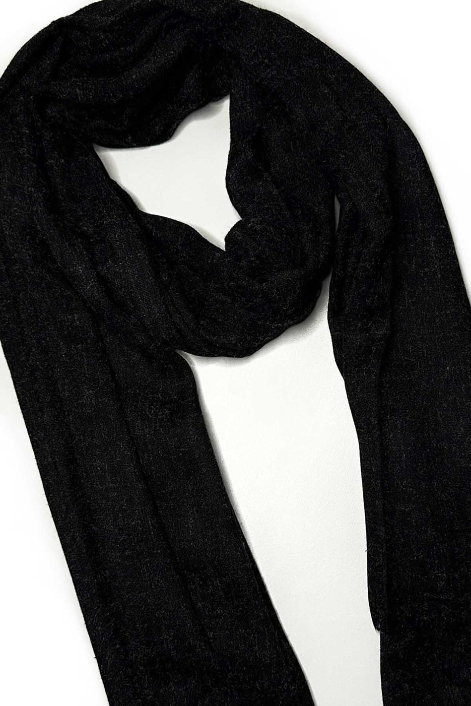 Siyah Düz Unisex Şal Kaşkol K634
