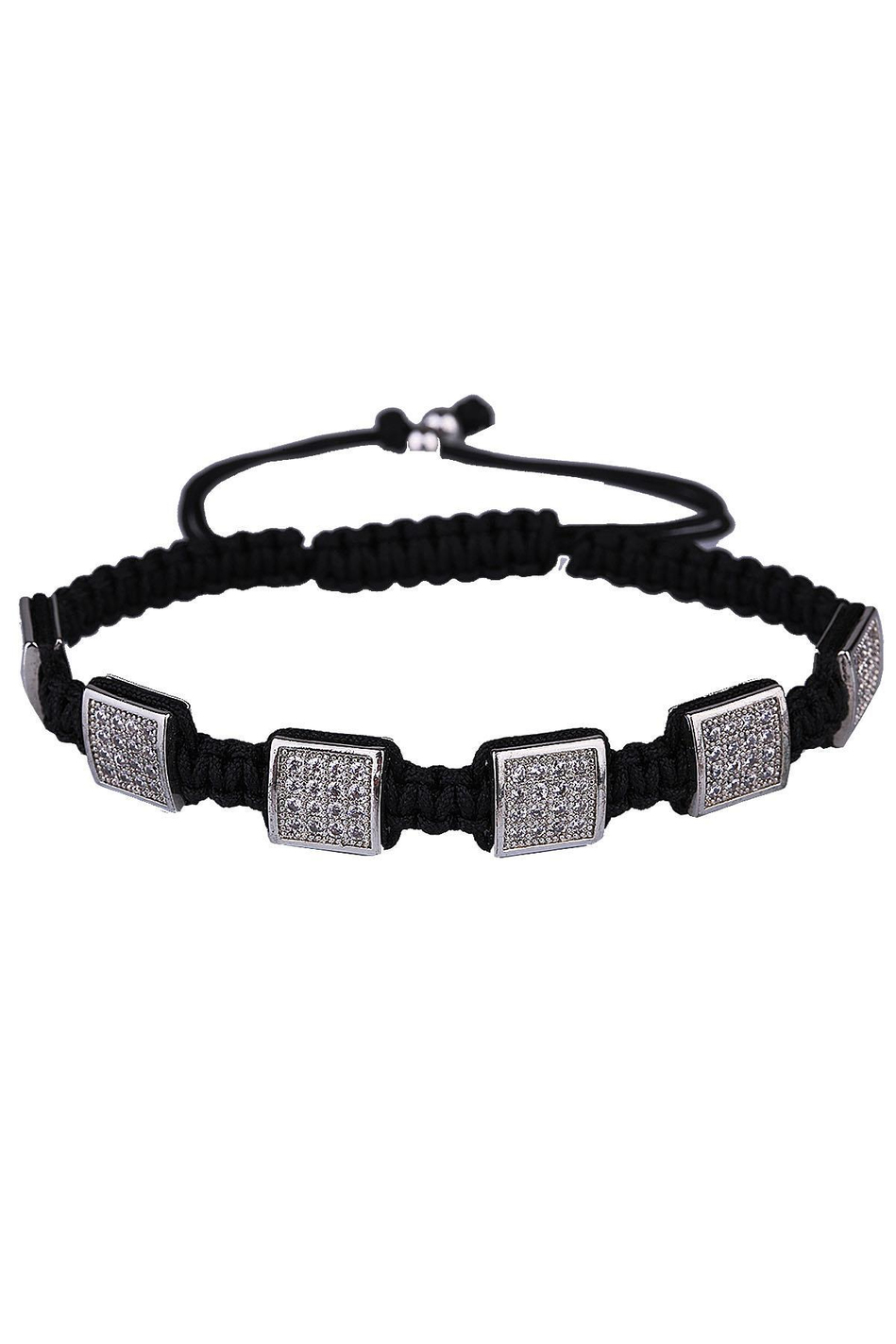 Siyah İpli Makrome Erkek Bileklik BLK1584