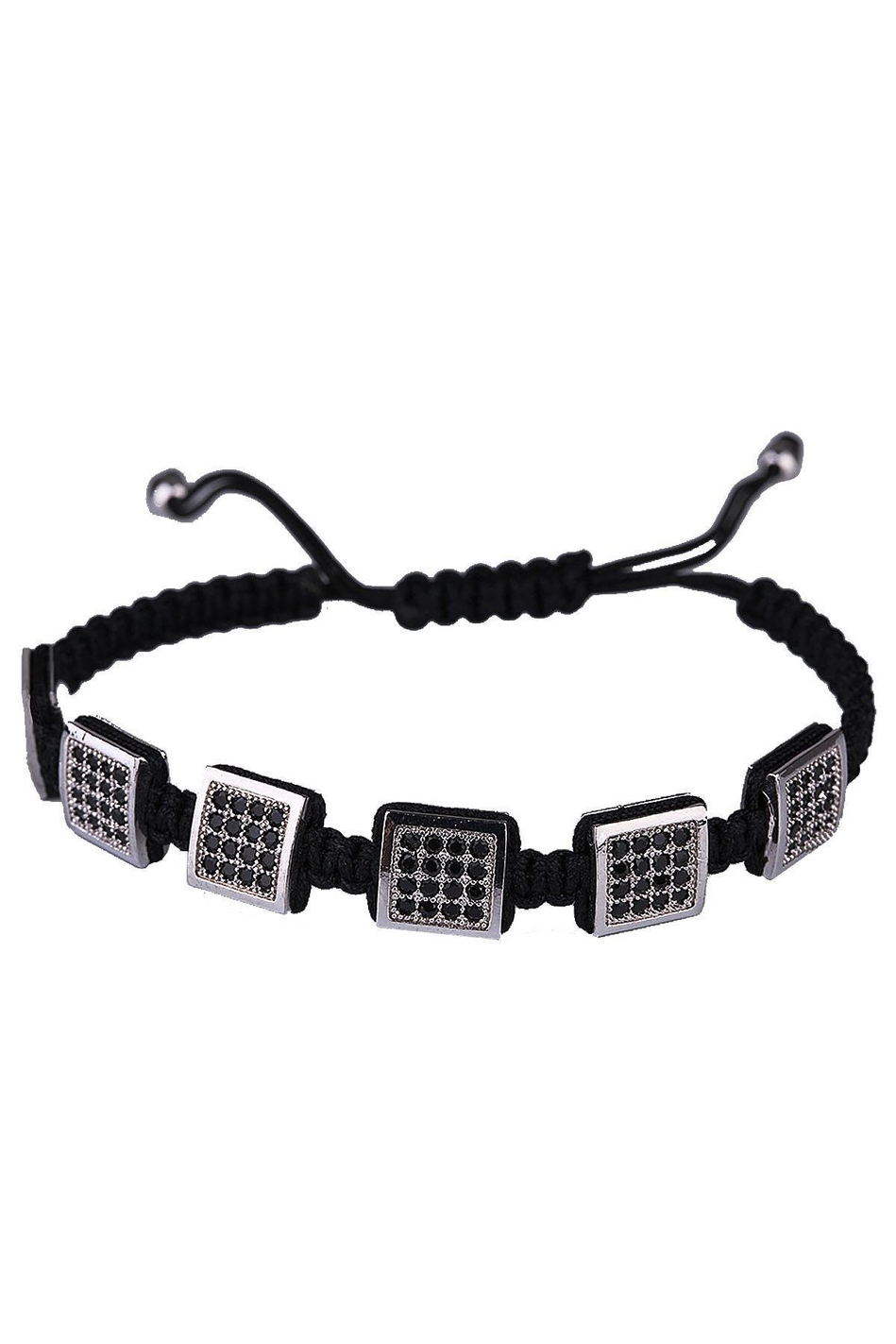 Siyah İpli Makrome Erkek Bileklik BLK1590