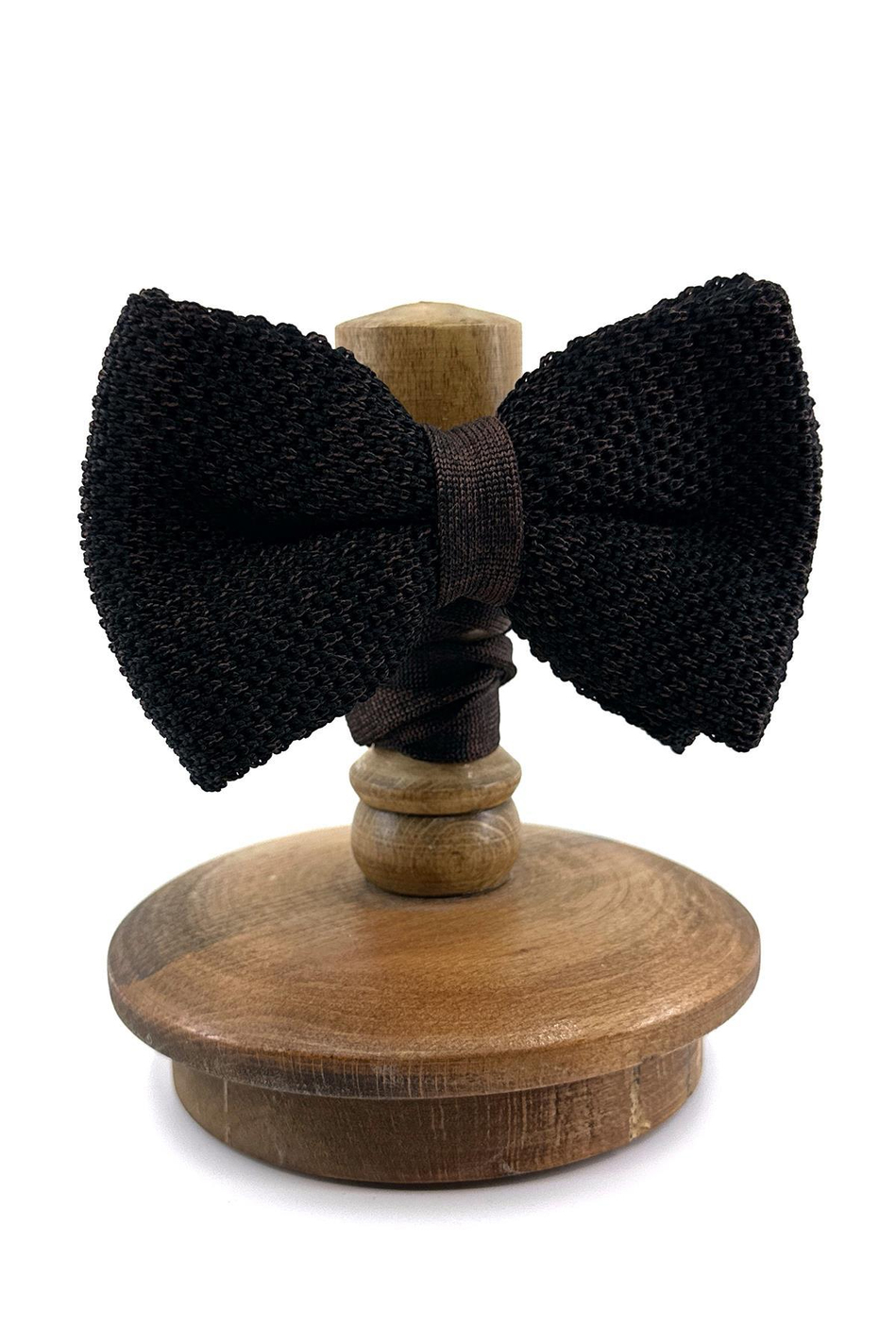 Siyah - Kahve Örgü Papyon ÖR142