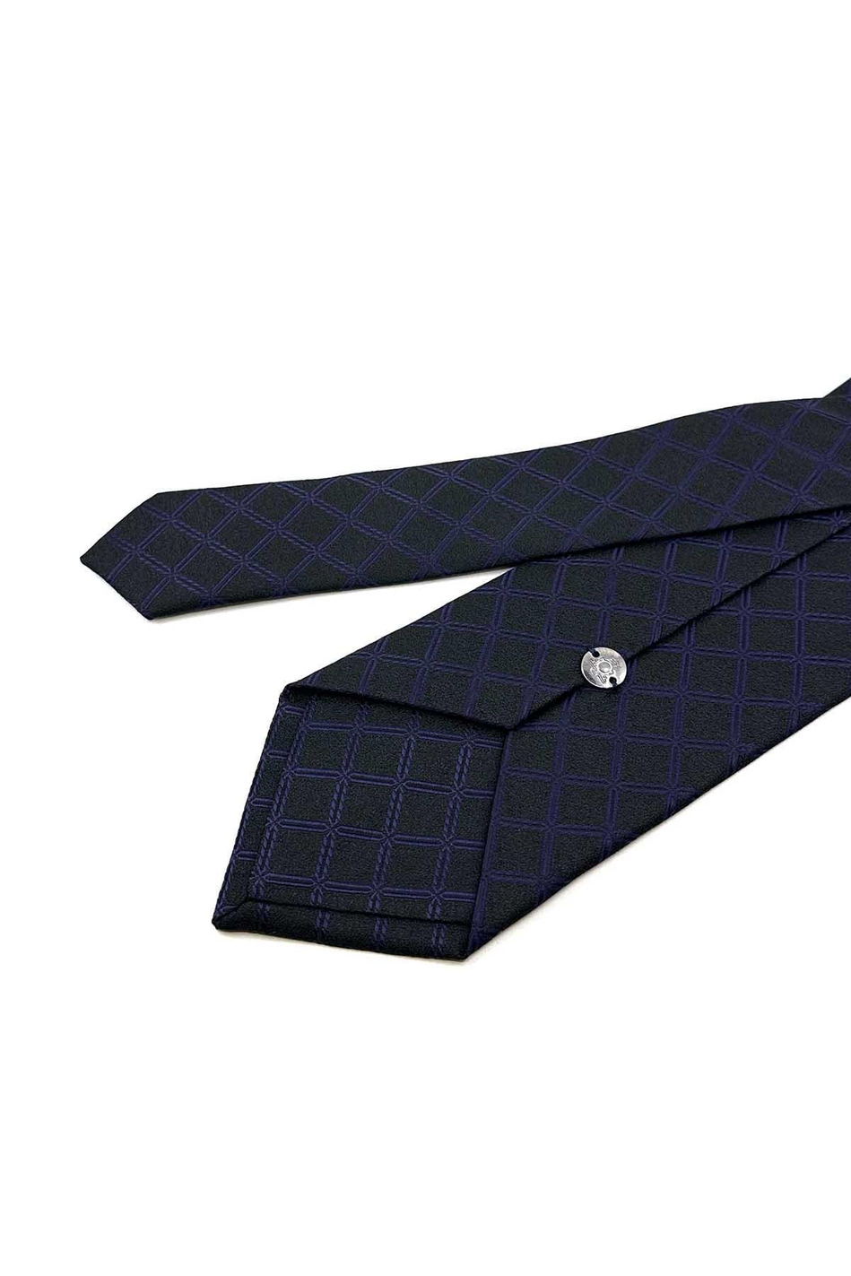 Siyah Kare Desen Mendilli Klasik Kravat KK12473