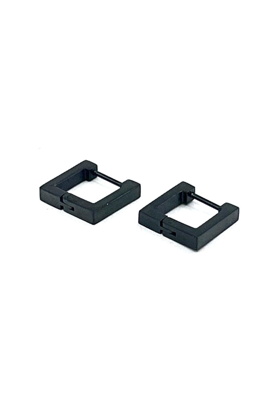 Siyah Kare Unisex Küpe EAR13