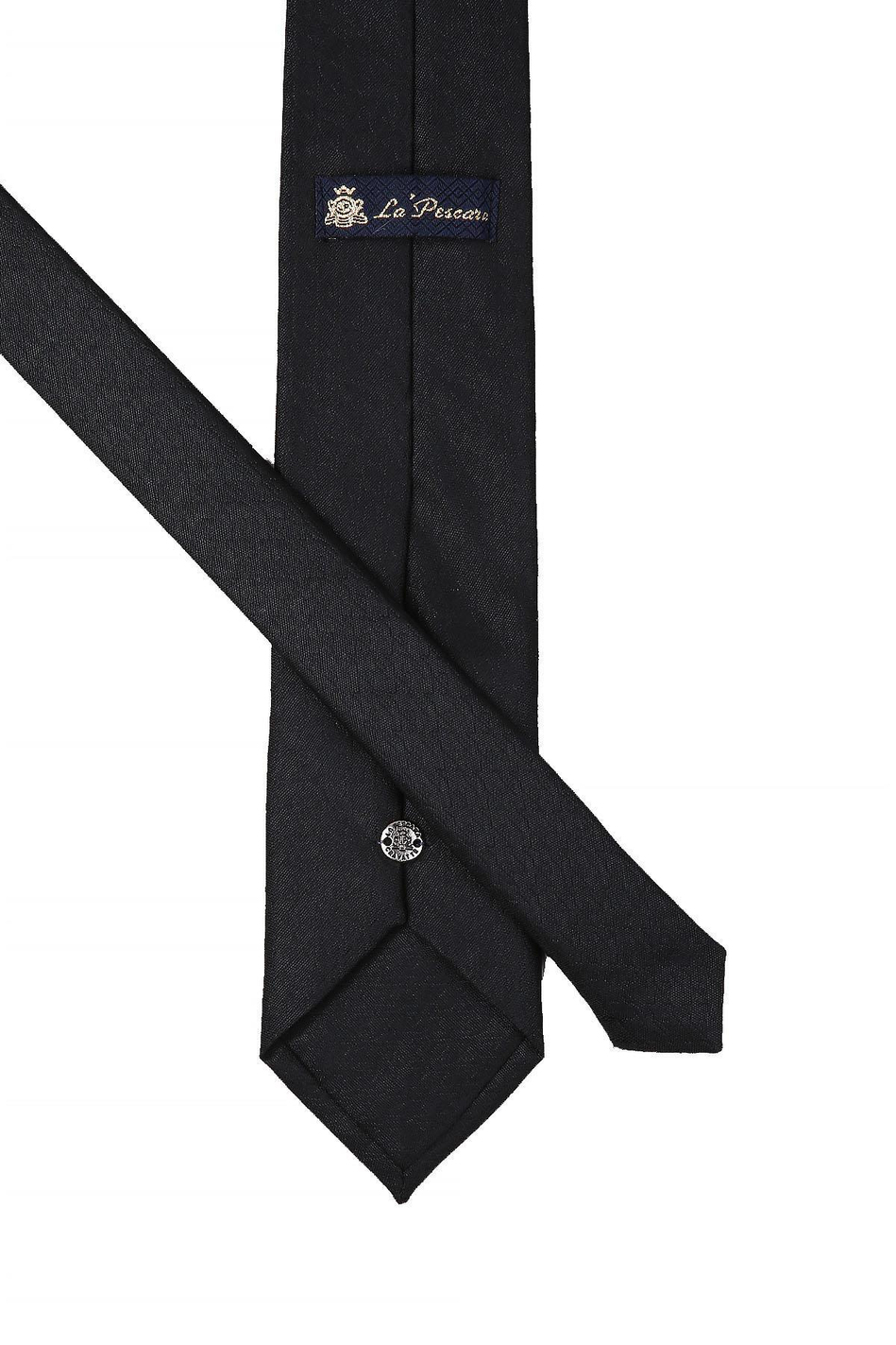 Siyah Kendinden Desen Mendilli Klasik Kravat KK10684