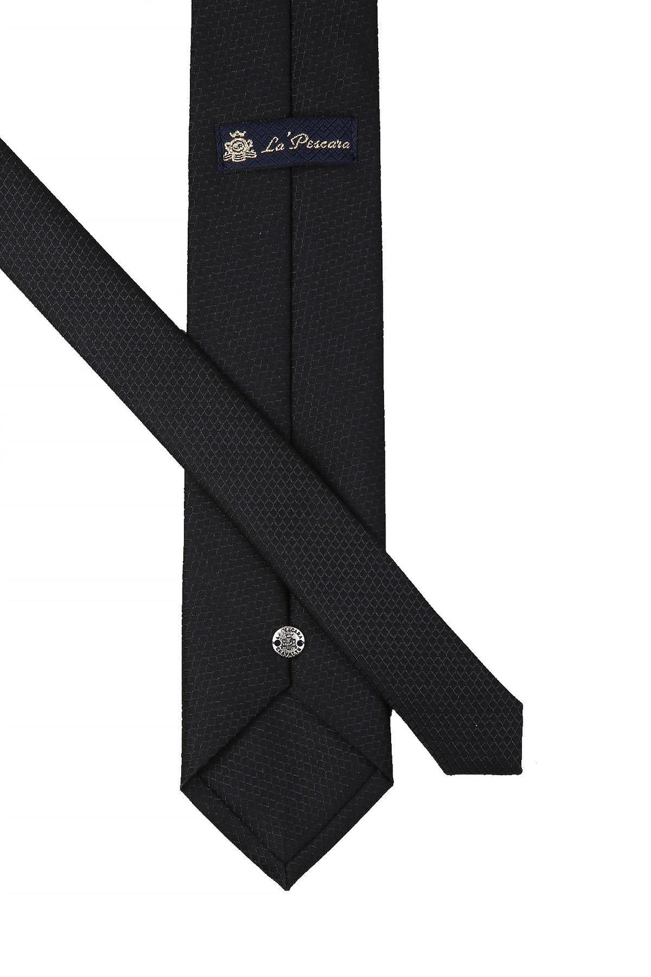 Siyah Kendinden Desen Mendilli Klasik Kravat KK10680