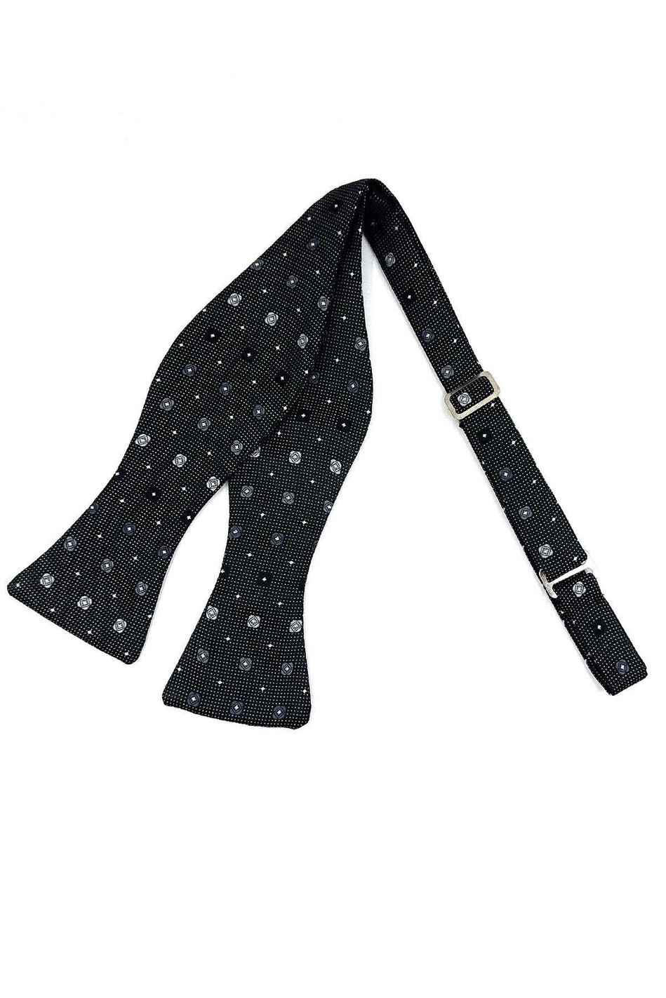 Siyah Küçük Desen Açık Papyon AP136