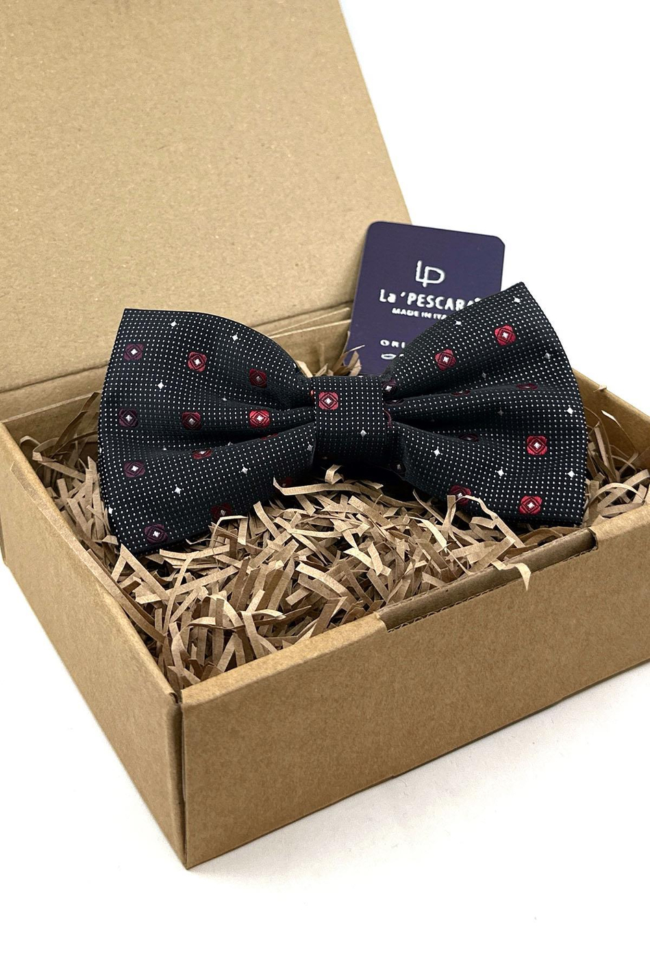 Siyah Küçük Desen Büyük Papyon P1824