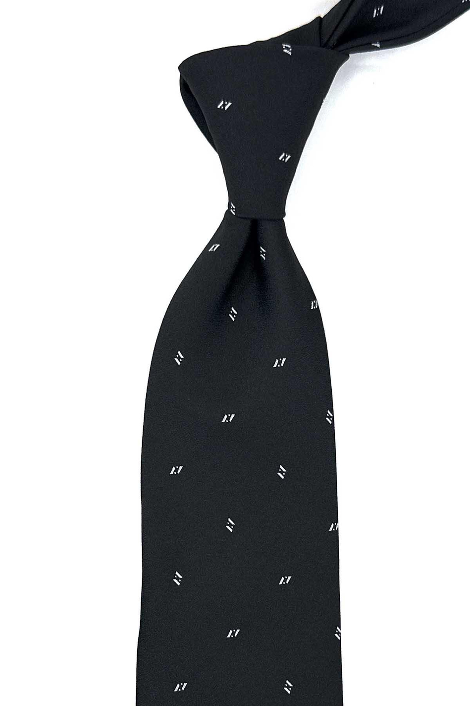 Siyah Küçük Desen Mendilli Klasik Kravat KK12463