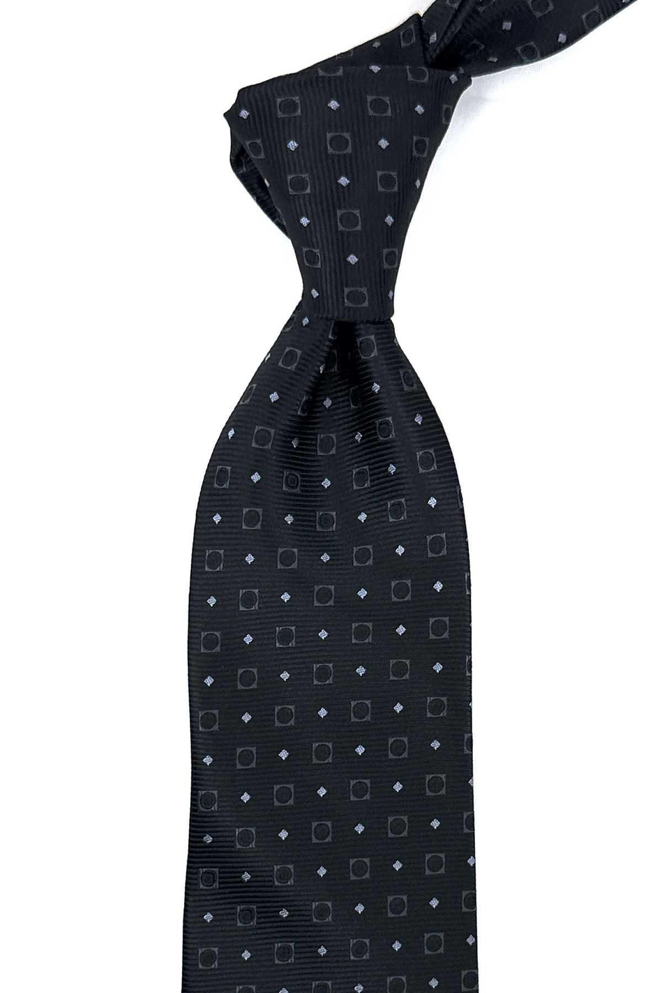 Siyah Küçük Desen Mendilli Klasik Kravat KK12517