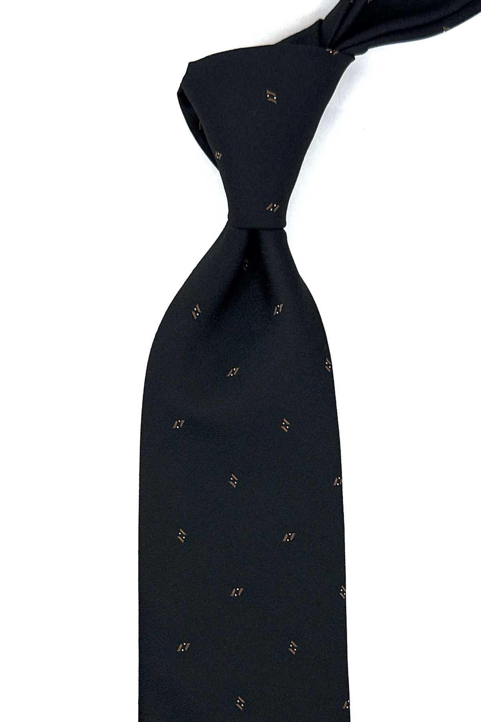 Siyah Küçük Desen Mendilli Klasik Kravat KK12465