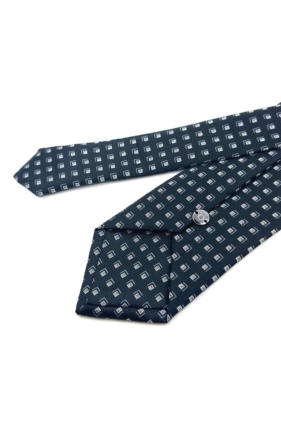 Siyah Küçük Desen Mendilli Klasik Kravat KK11850