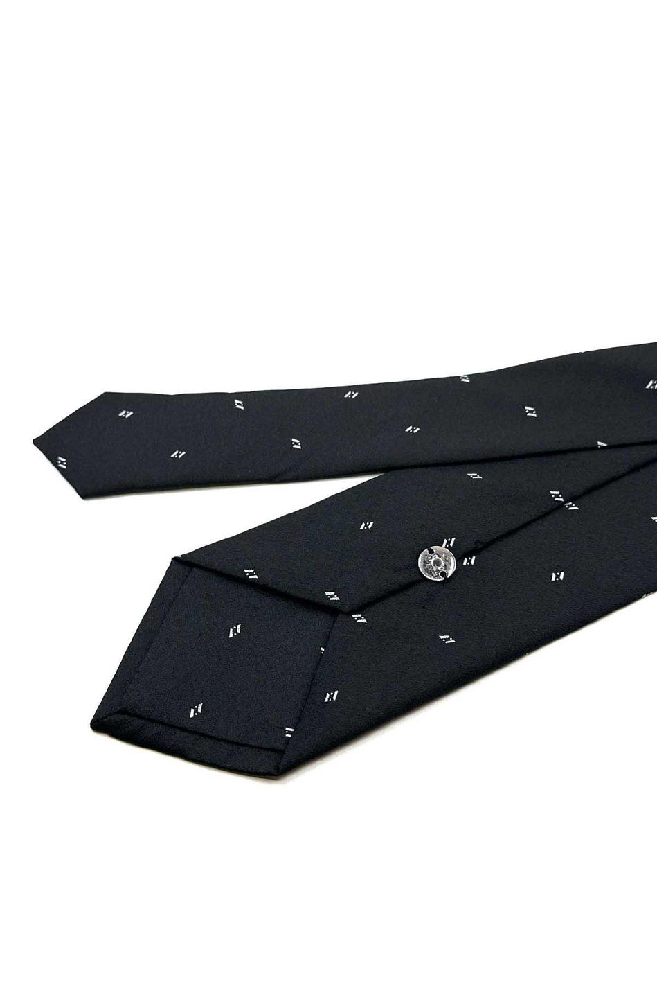 Siyah Küçük Desen Mendilli Klasik Kravat KK12463