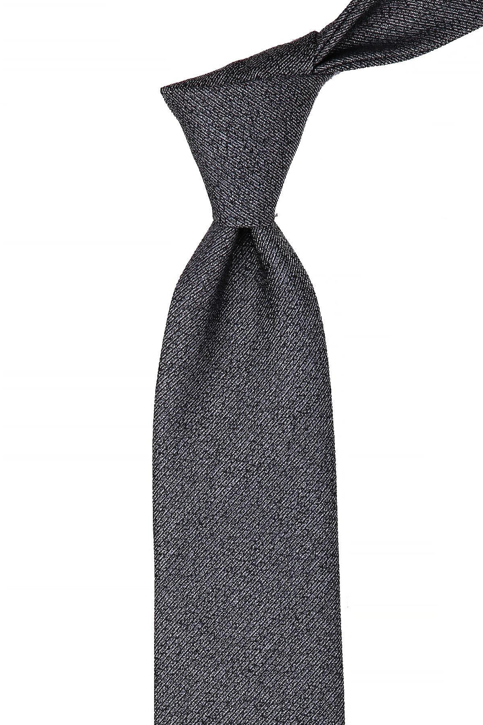 Siyah Kum Desen Mendilli Klasik Kravat KK10506