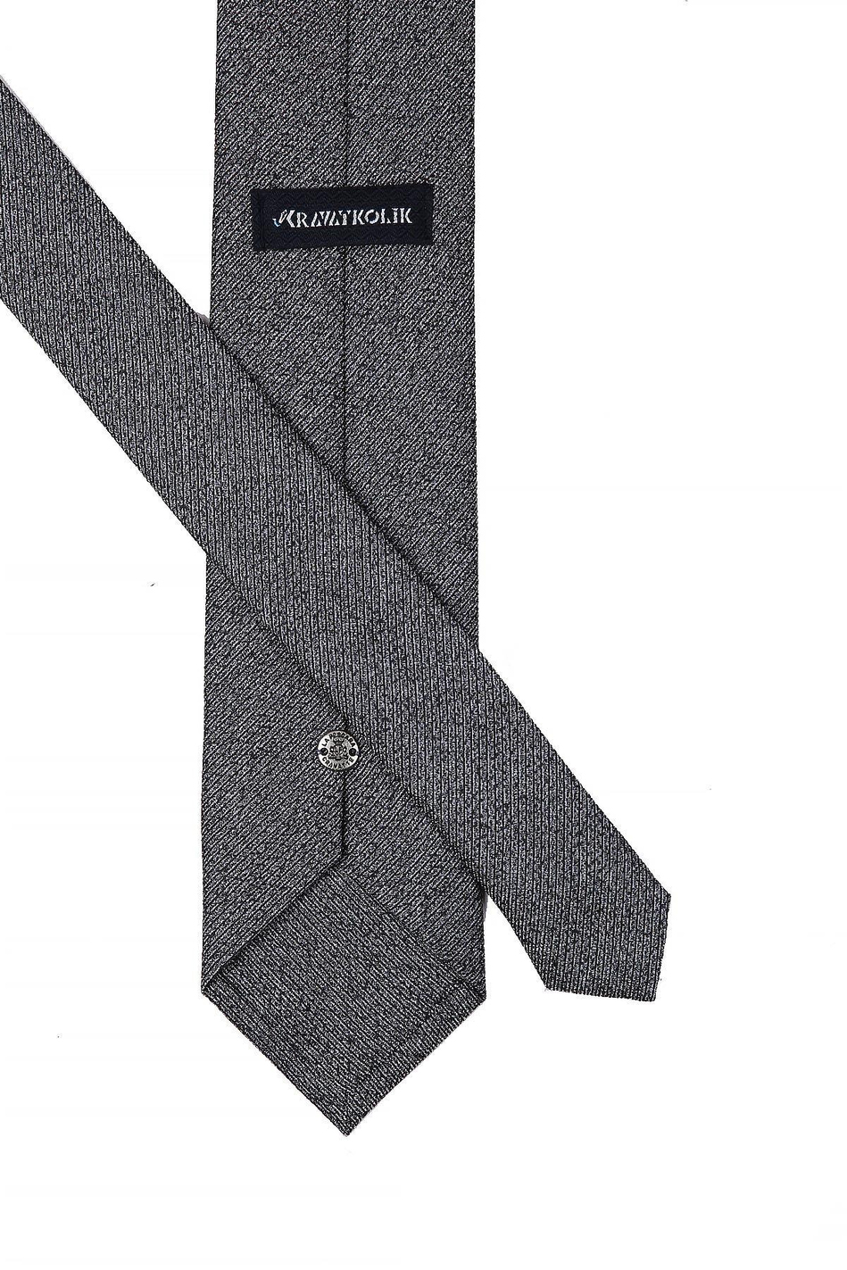 Siyah Kum Desen Mendilli Klasik Kravat KK10506