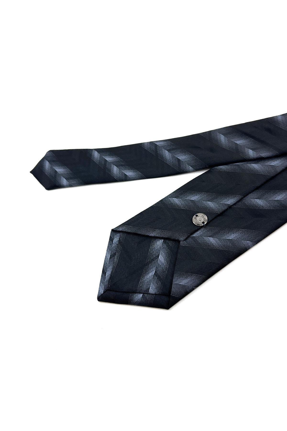 Siyah Motif Desen Mendilli Klasik Kravat KK11326