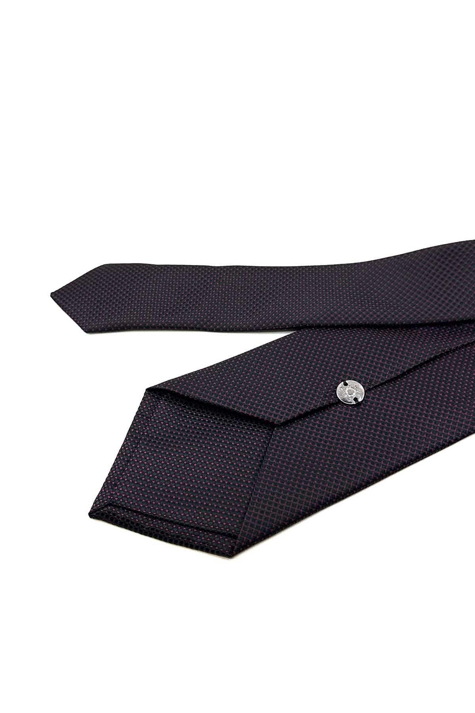 Siyah Nokta Desen Mendilli Klasik Kravat KK12404