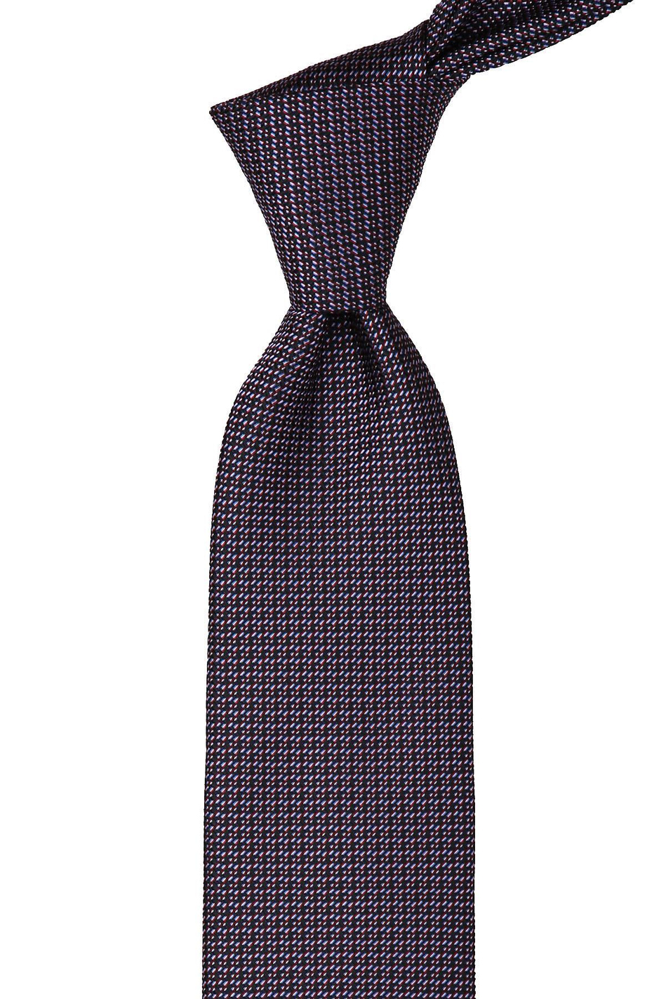 Siyah Nokta Desen Mendilli Klasik Kravat KK10102