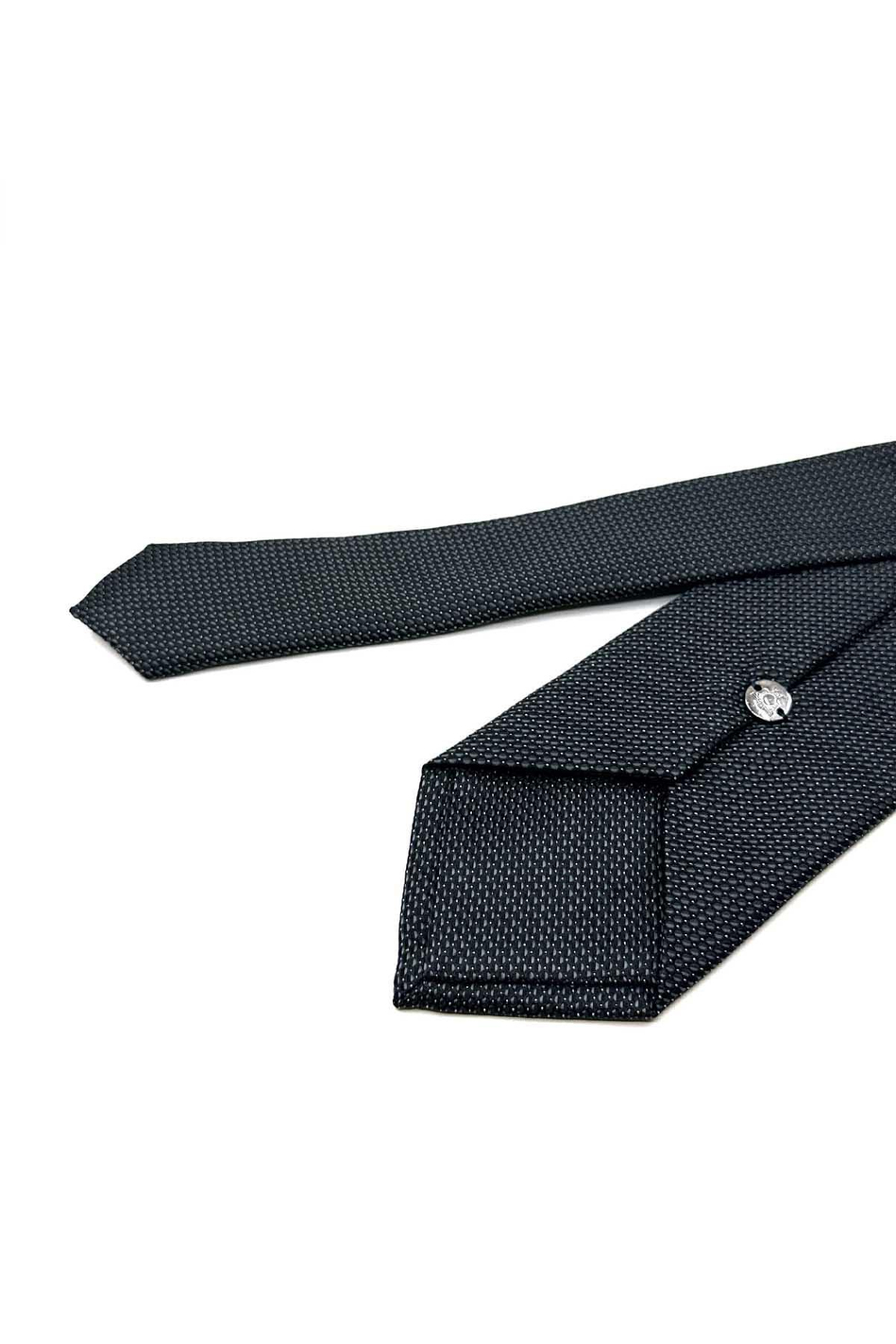 Siyah Nokta Desen Mendilli Klasik Kravat KK12537