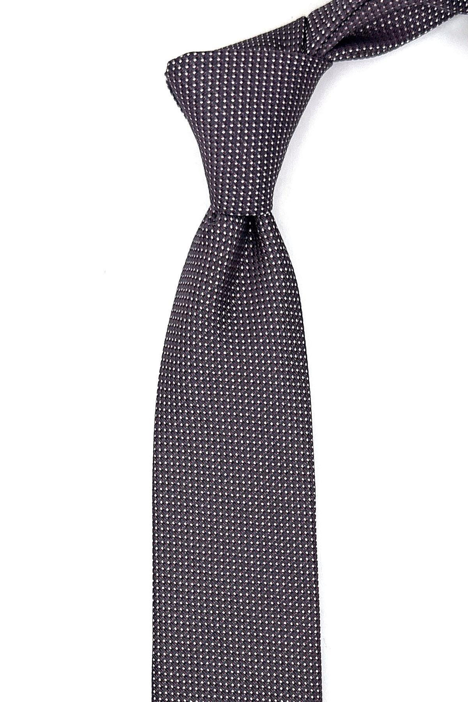 Siyah Nokta Desen Slim Kravat SK7716
