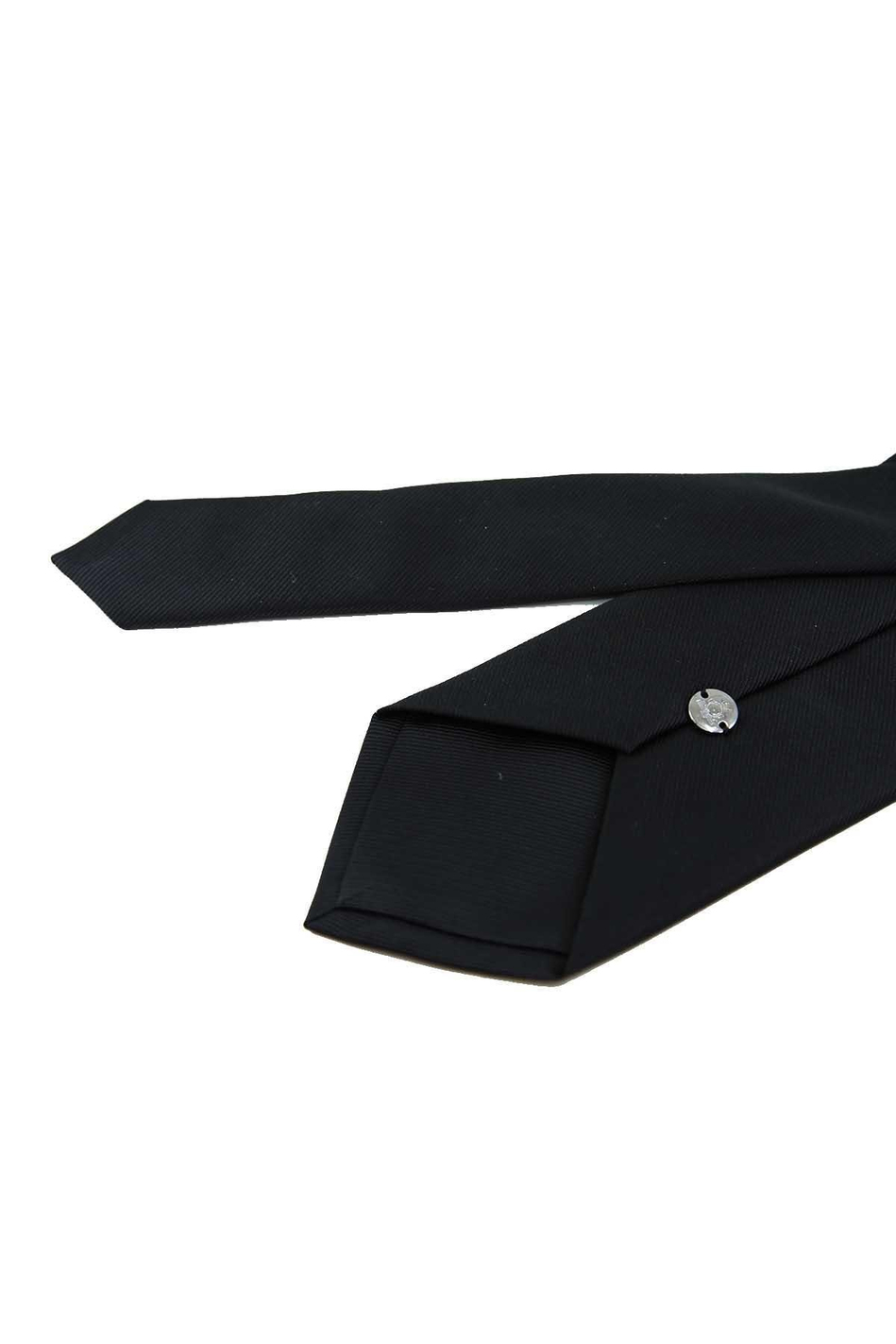 Siyah Reps Dokulu Düz Mendilli Klasik Kravat KK13174