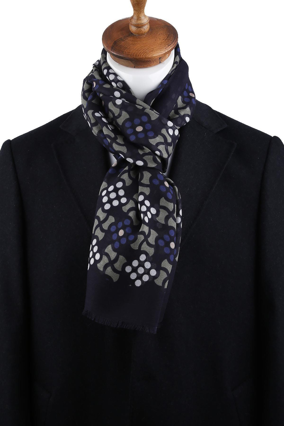 Spring Style Lacivert İtalyan Modal Kaşkol MDL04