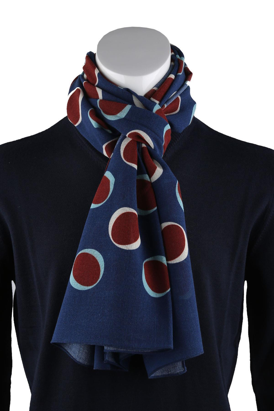 Tipton Style Mavi Wool Kaşkol K476