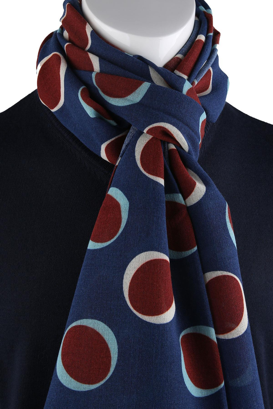 Tipton Style Mavi Wool Kaşkol K476