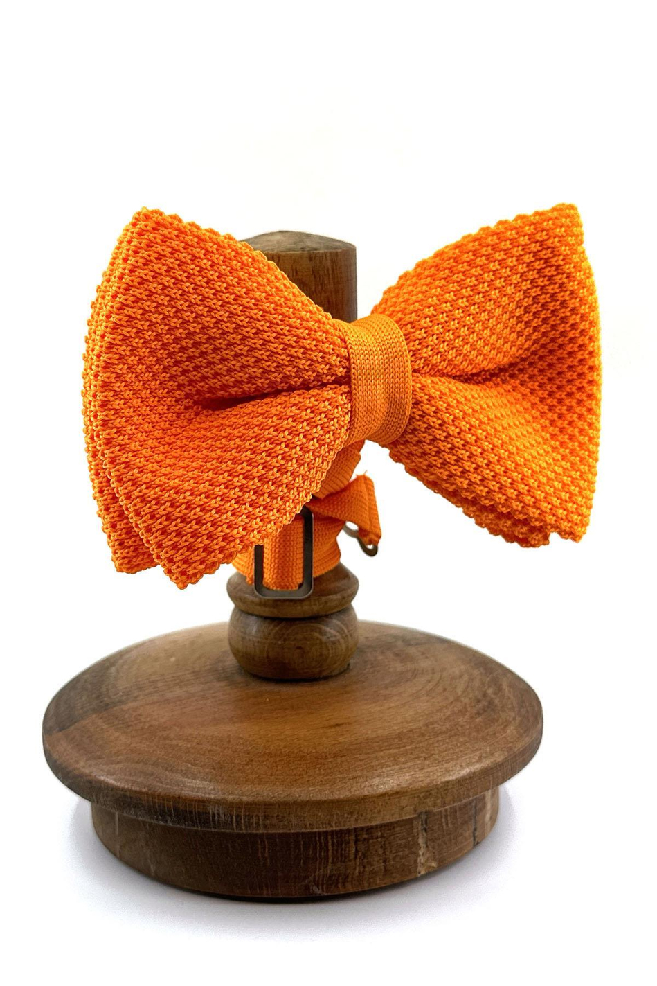 Turuncu Düz Örgü Papyon ÖR148