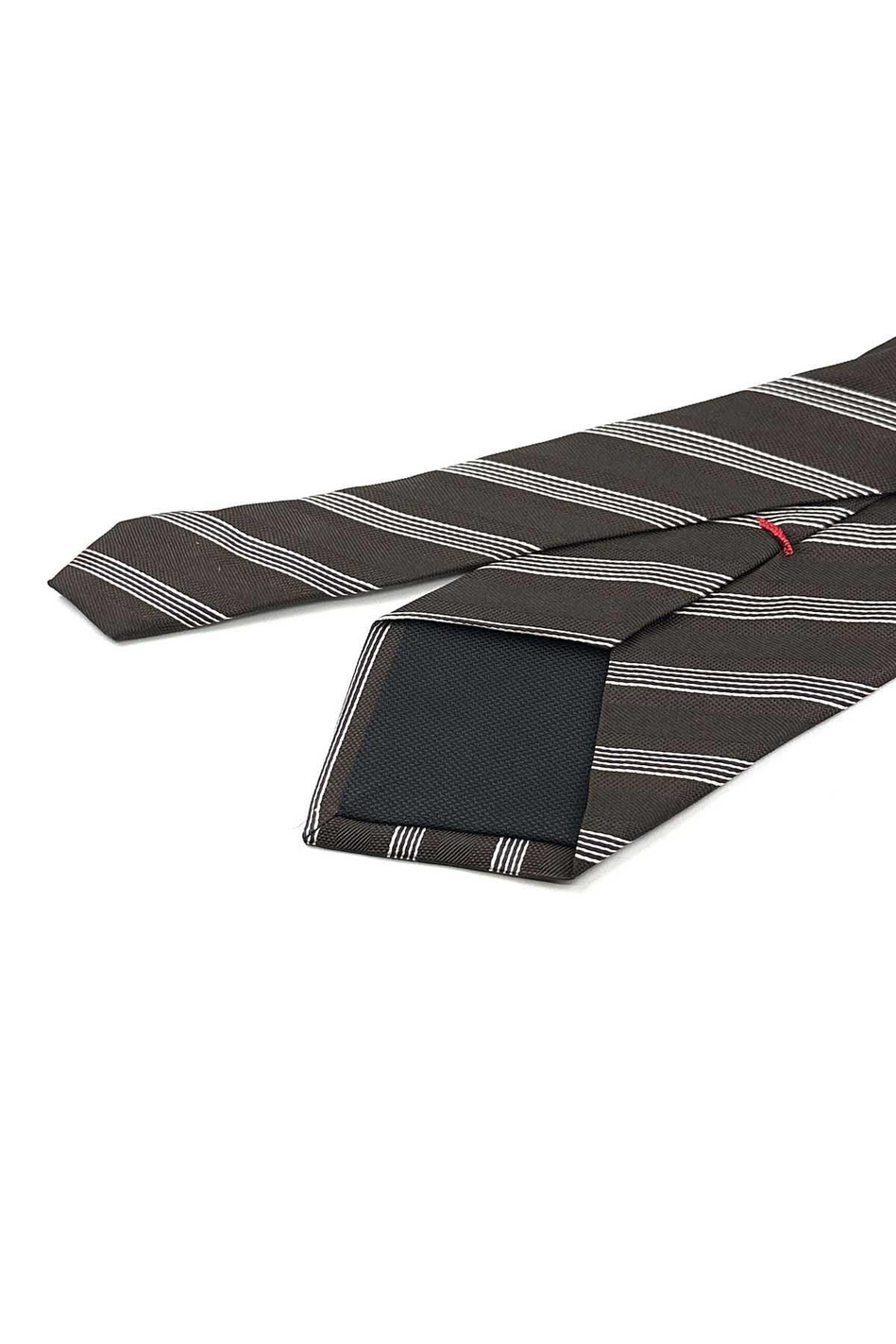 Vaccaggi Style Kahve İtalyan İpek Kravat İK2071