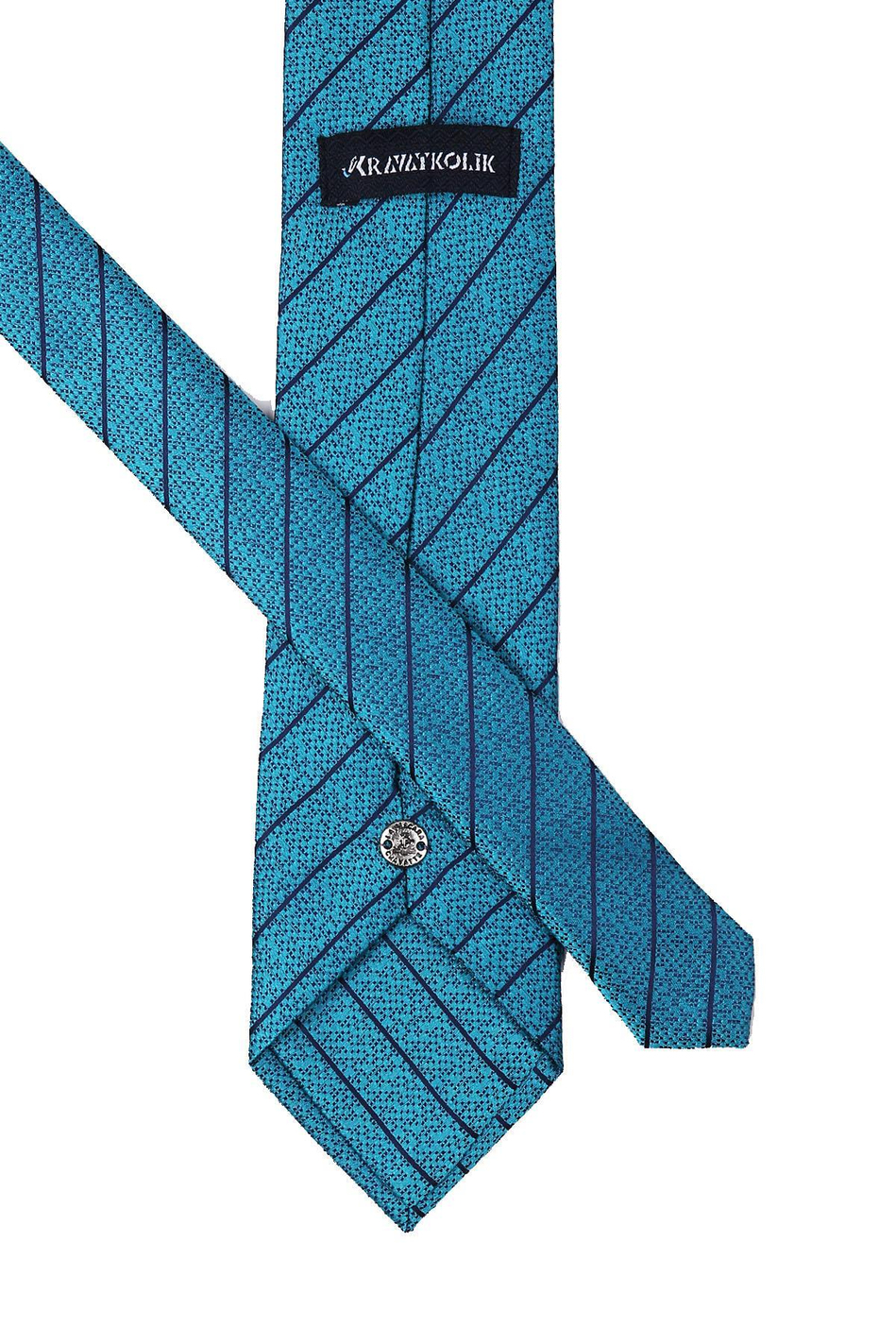 Yeşil Çizgi Desen Mendilli Klasik Kravat KK9934