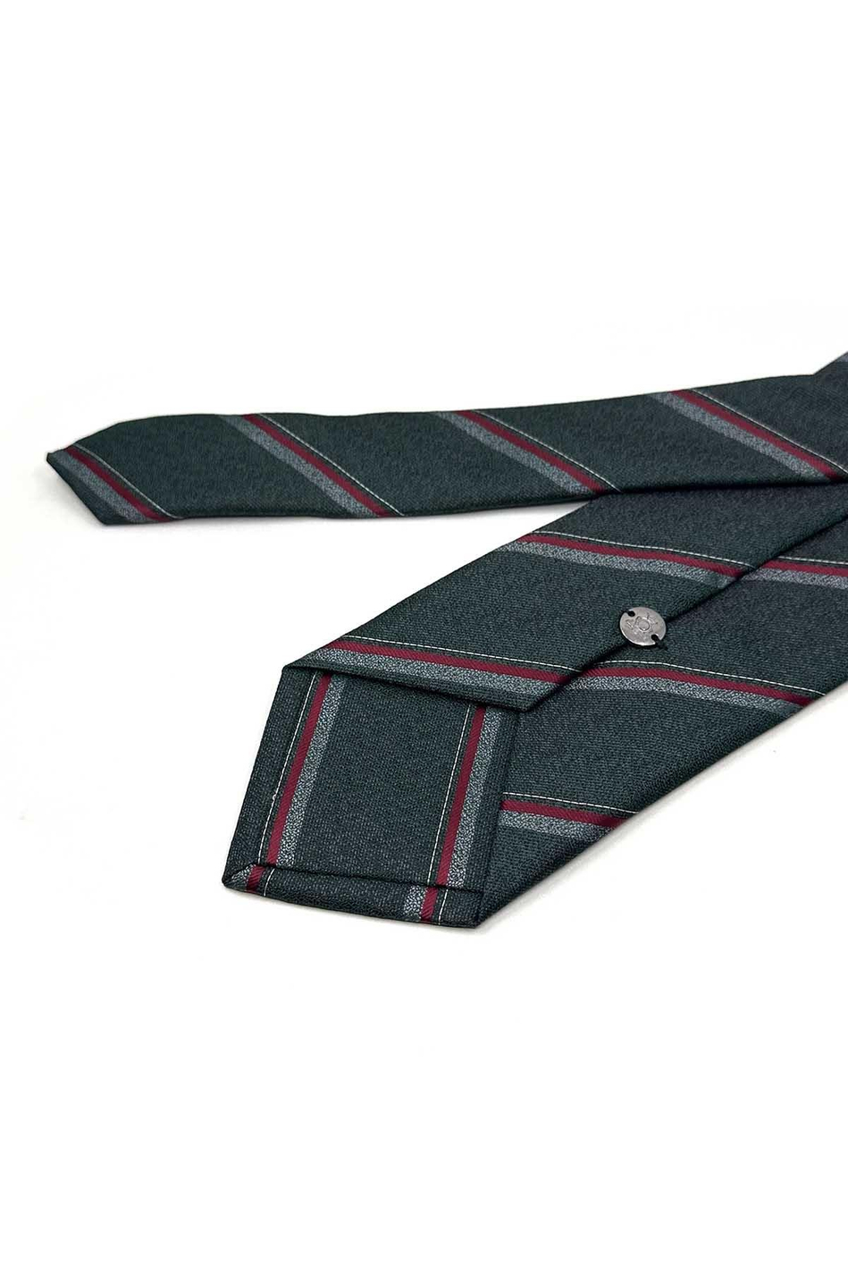 Yeşil Çizgi Desen Mendilli Klasik Kravat KK12916