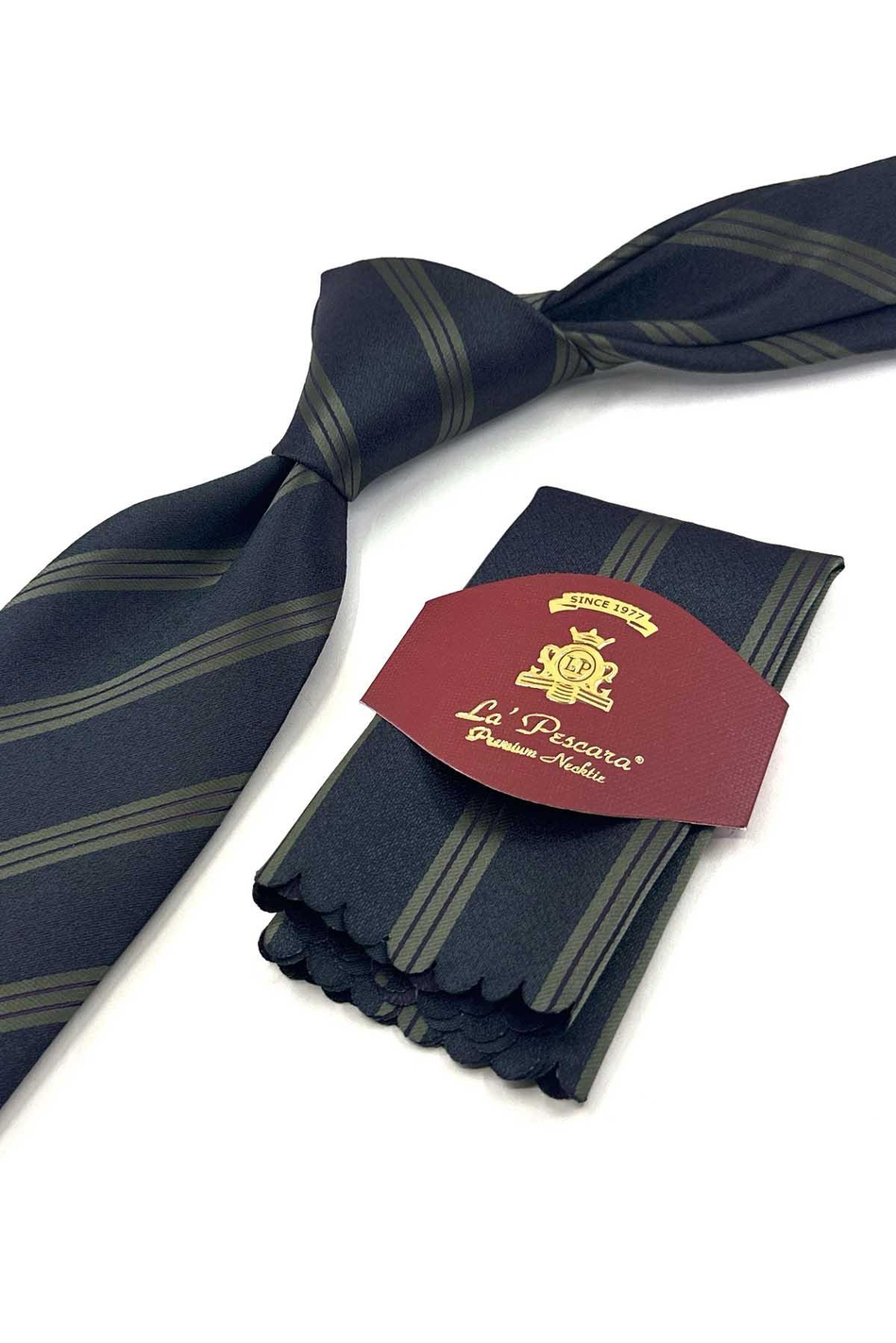 Yeşil Çizgi Kravat PRM157