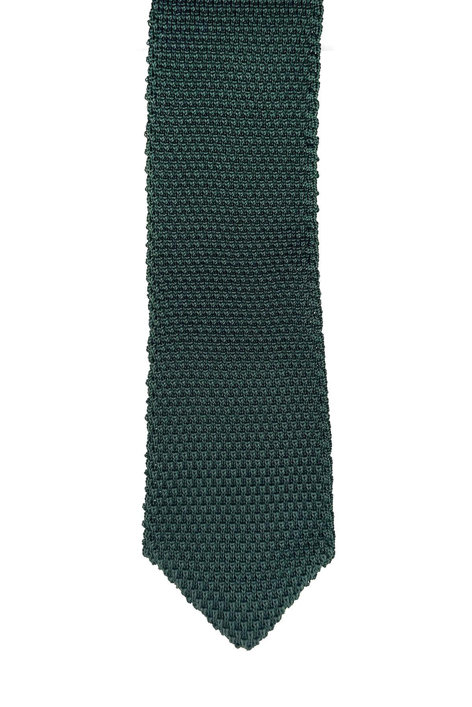 Yeşil Düz Üçgen Örgü Kravat ÖR8318