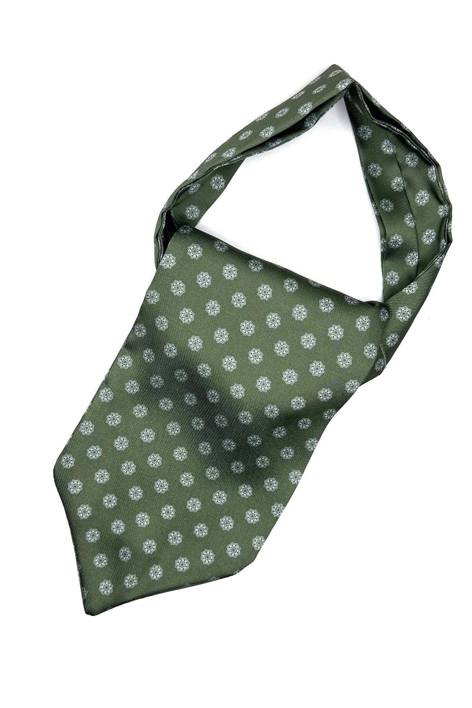 Yeşil Motif Desen Erkek Fular K457