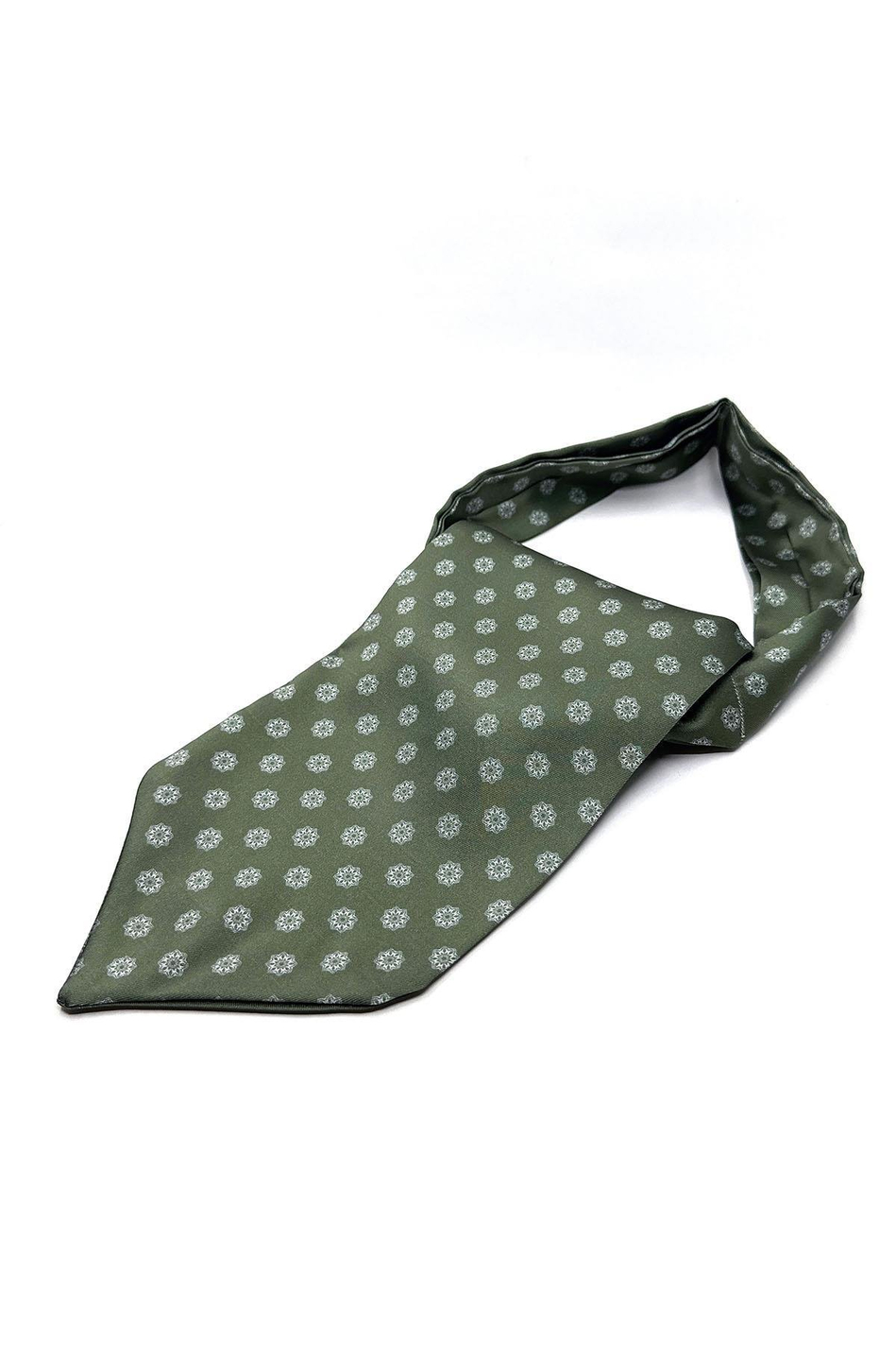 Yeşil Motif Desen Erkek Fular K457