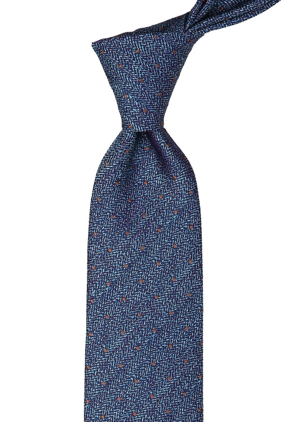 Yeşil Nokta Desen Mendilli Klasik Kravat KK10022