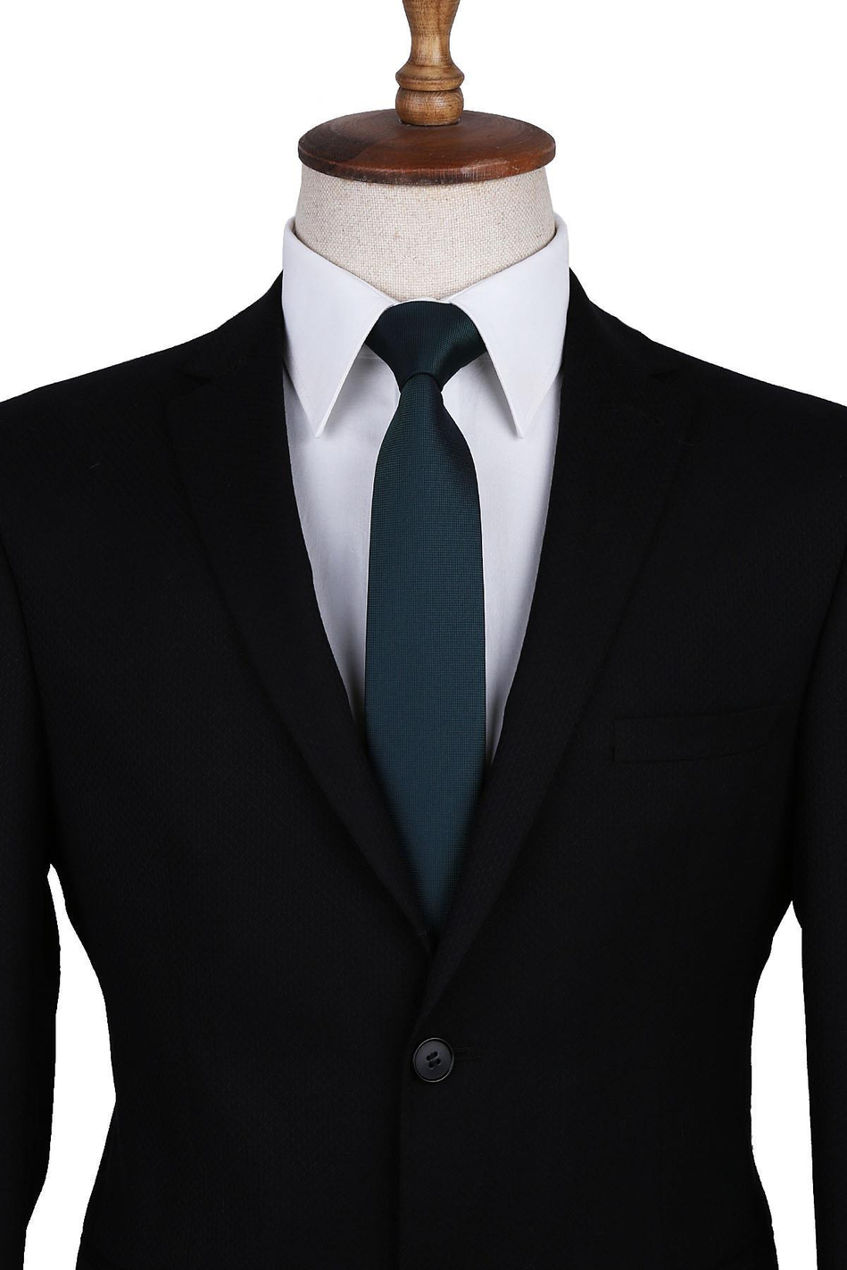 Yeşil Nokta Desen Slim Kravat SK7598