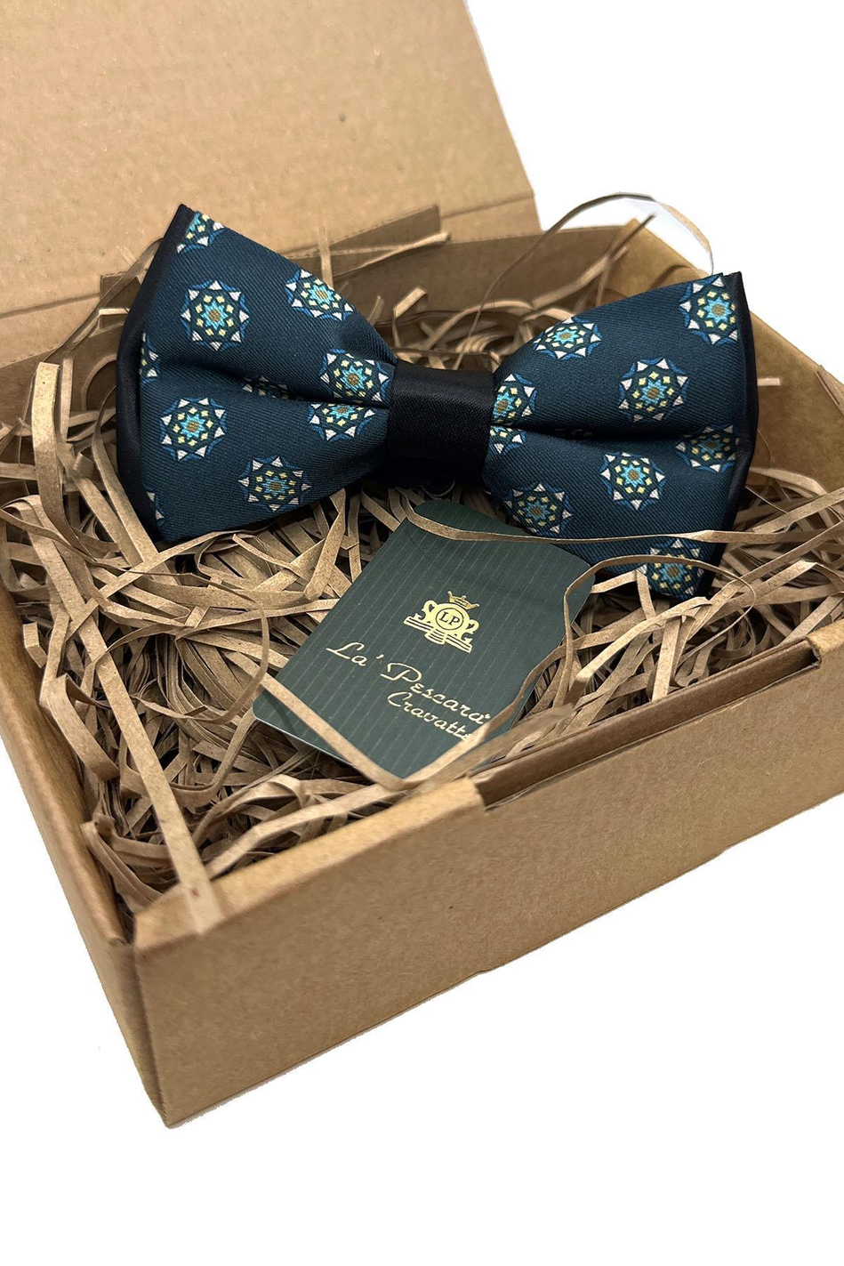 Yeşil Puantiye Desen Papyon P1713