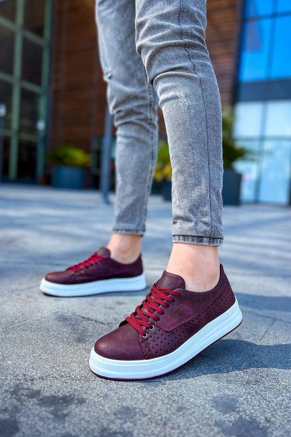 CH043 - CBT Cowien Erkek Ayakkabi BORDO