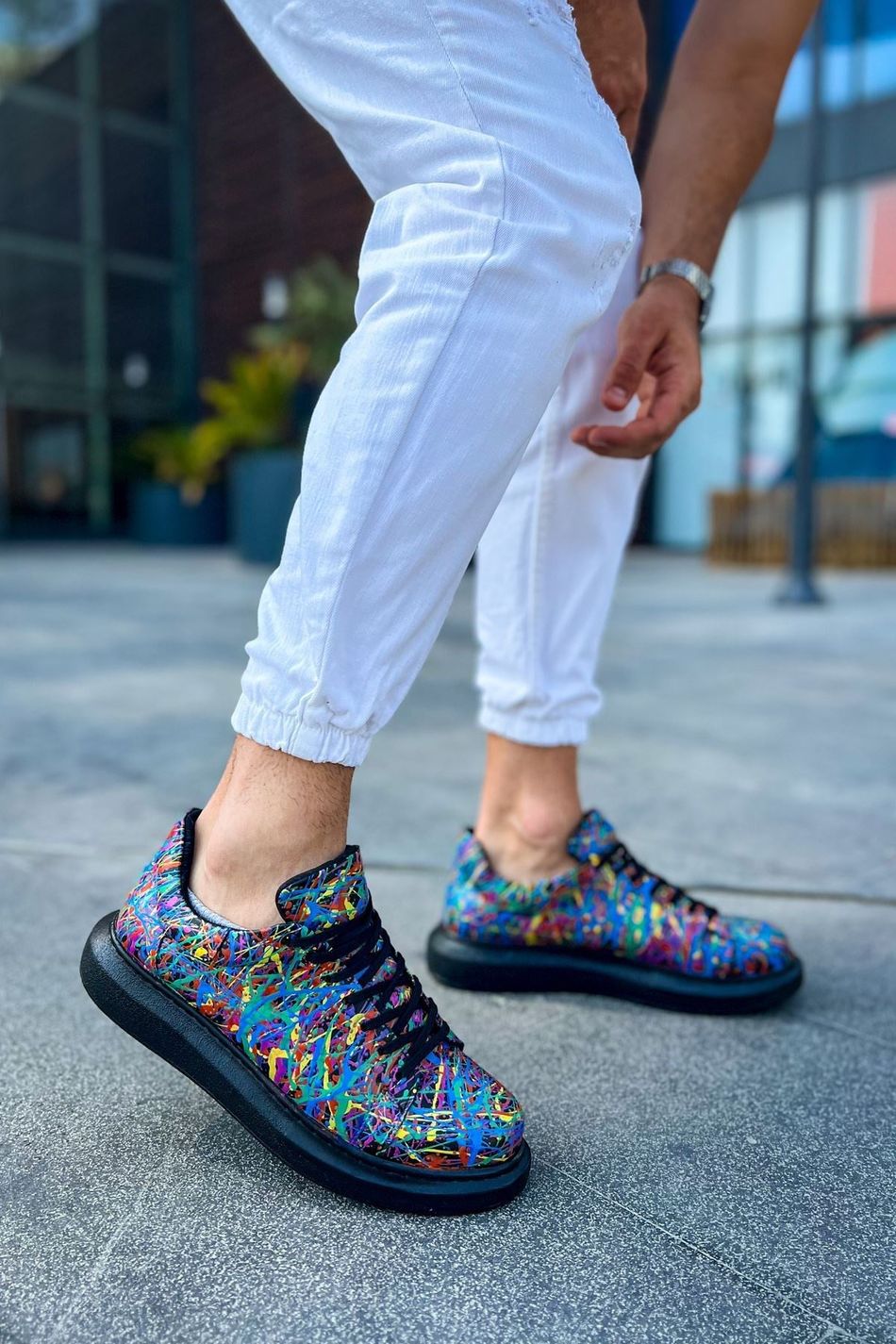 CH254 - CST Pittura Erkek Ayakkabı 538 CRAZY SPLUSH SIYAH