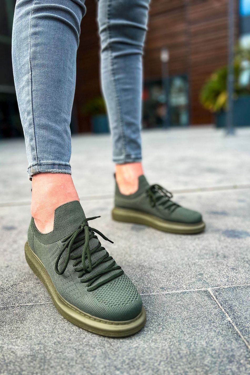 CH307 - RT Tricot Erkek Ayakkabı HAKI