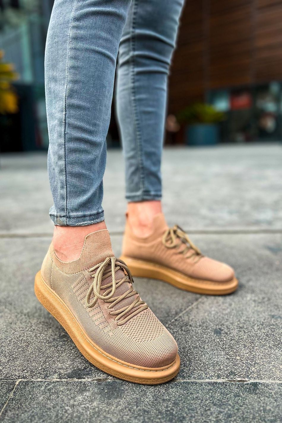 CH307 - RT Tricot Erkek Ayakkabı TABA