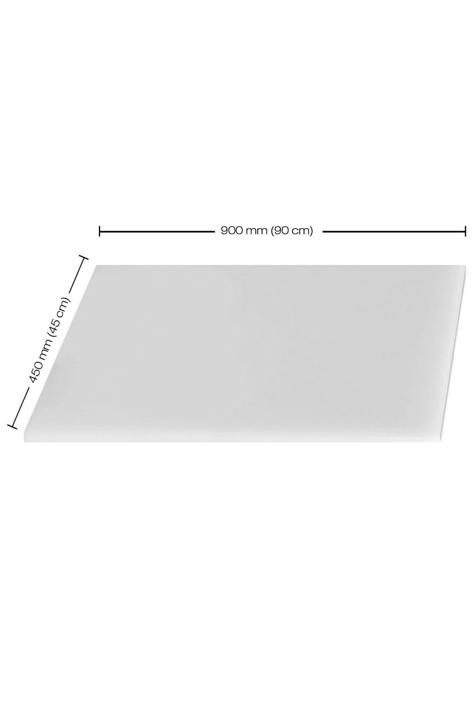 Beyaz 45x90 cm 50 mm Polietilen Köpük Kesim Takozu B-0106-45X90