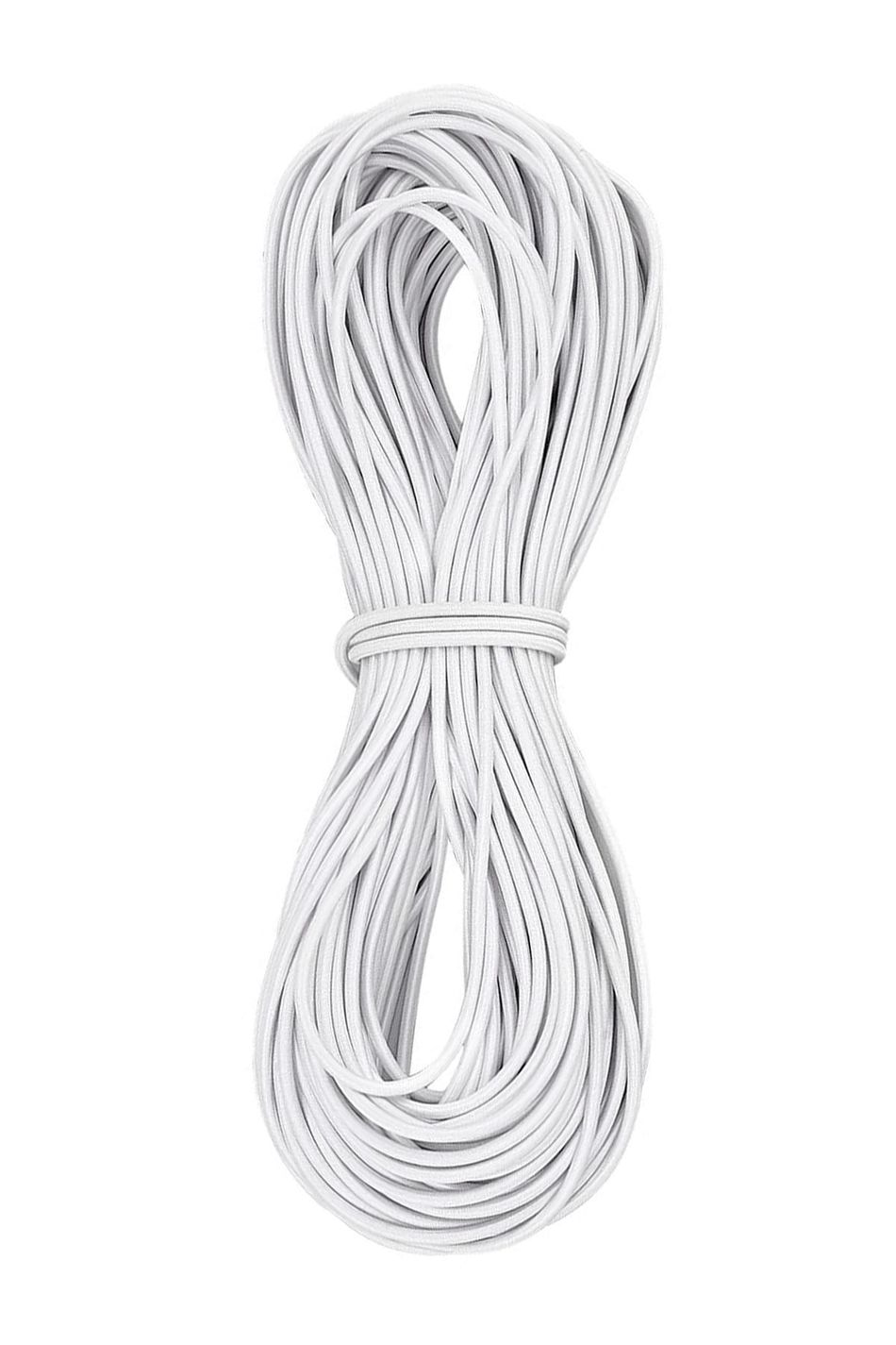 Beyaz 5 Metre 2 mm Yuvarlak Lastik B-0110-B