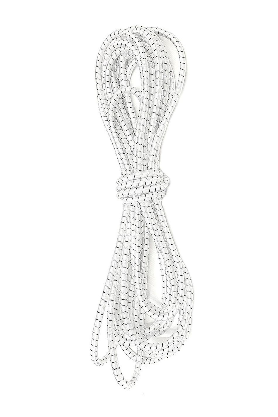 Desenli Beyaz Simli 5 Metre 2 mm Yuvarlak Lastik B-0110-BDS