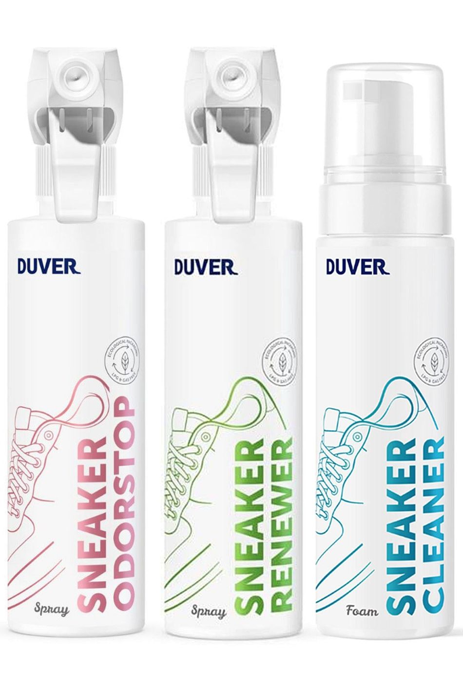Duver 3'lü 200 ml Ayakkabı Temizlik, Bakım ve Koruma Seti B-0100-BST1