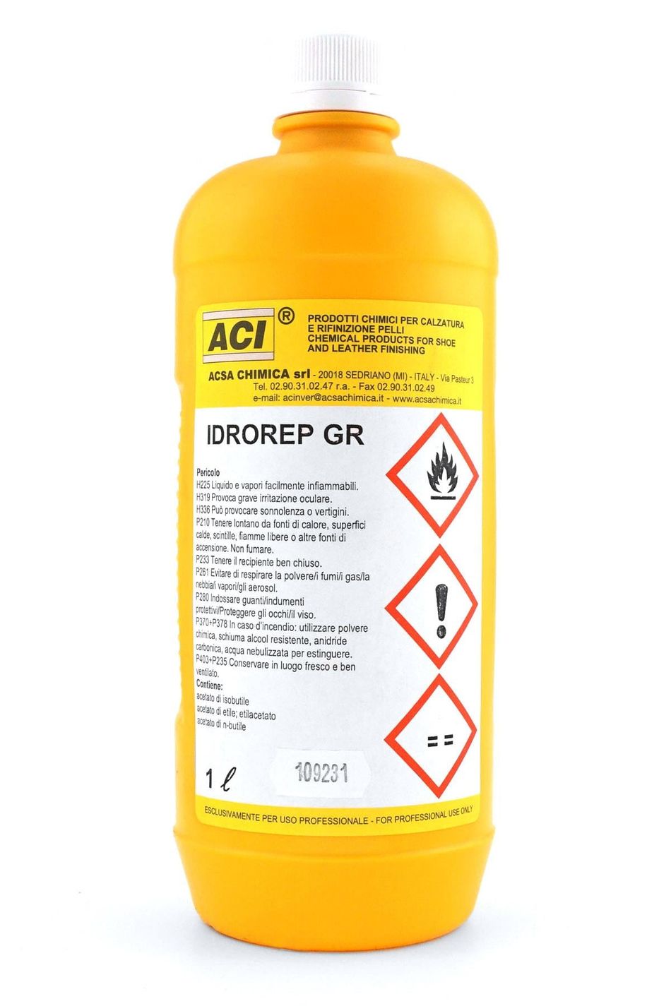 ACI IDROREP GR Profesyonel 1 Litre Su İtici ve Deri Yüzey Koruyucu