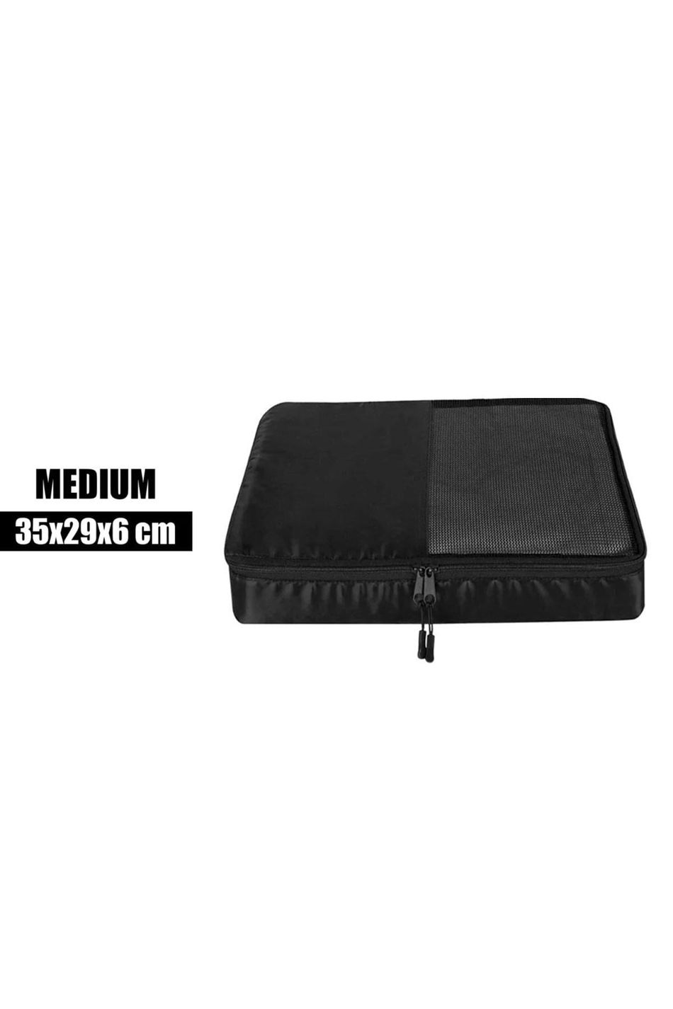 Orta Boy 35x29x6 Siyah Valiz İçi Organizer Çanta